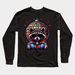 Disco Raccoon Long Sleeve T-Shirt